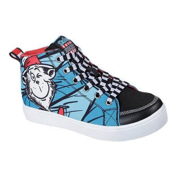 BRAND NEW youth boy girl Skechers dr Seuss world shoes size 1Y - Picture 2 of 10